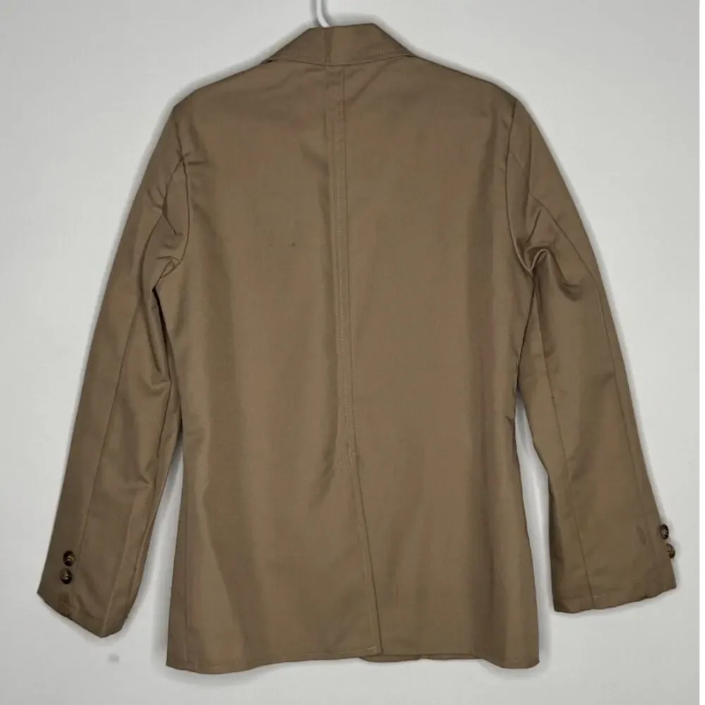 1980s Billy The Kid Boys Khaki Suit Set Jacket Vest Size 8 USA